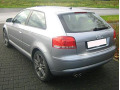 Chrom-Zierleiste f&uuml;r Kofferraum Audi A3 s&eacute;rie 2 03-08 & Audi A3 s&eacute;rie 2 phase 2 08-12