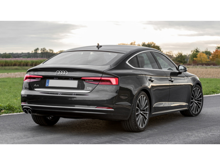 Chrom-Zierleiste f&uuml;r Kofferraum Audi A5 Cabriolet II 16-26 Audi A5 II Coup&eacute; 16-26 Audi A5 II Sportback 16-26