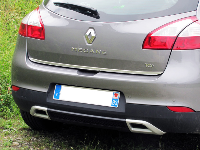 ChromZierleiste für Kofferraum Renault Mégane III 0812 Renault Mégane III phase 2 1213 Renault Mégane III phase 3 1321