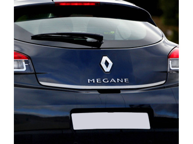 ChromZierleiste für Kofferraum Renault Mégane III coupé 0812 Renault Mégane III phase 2 coupé 1213 Renault Mégane III phase 3 coupé 1321