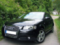 Chromleiste f&uuml;r K&uuml;hlergrill Audi A3 s&eacute;rie 2 03-08 & Audi A3 S&eacute;rie 2 Sportback 04-08 v1