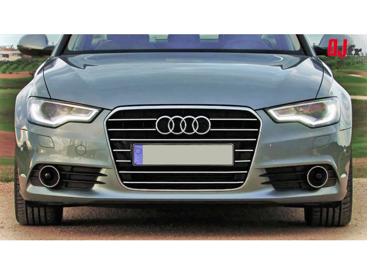 Chromleiste f&uuml;r K&uuml;hlergrill Audi A6 S&eacute;rie 4 Avant 10-15 & Audi A6 S&eacute;rie 4 Berline 10-15