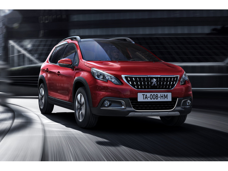 Chromleiste f&uuml;r K&uuml;hlergrill-Konturen Peugeot 2008 13-19 & Peugeot 2008 19-26