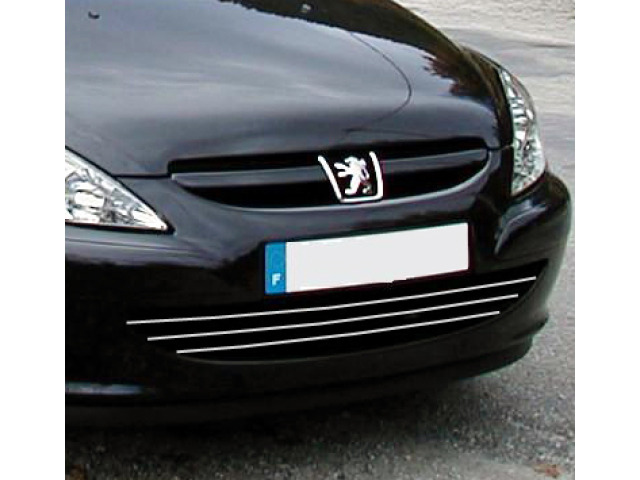 Chromleiste für Kühlergrill Peugeot 307 0105 Peugeot 307 CC 0105 Peugeot 307 SW 0105