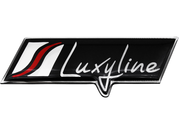 Luxyline-Abzeichen aus Aluminium Logo/Abzeichen/Sigel
