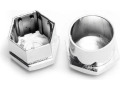 Radschraubenkappen diebstahlsicher 17mm chromfarbig