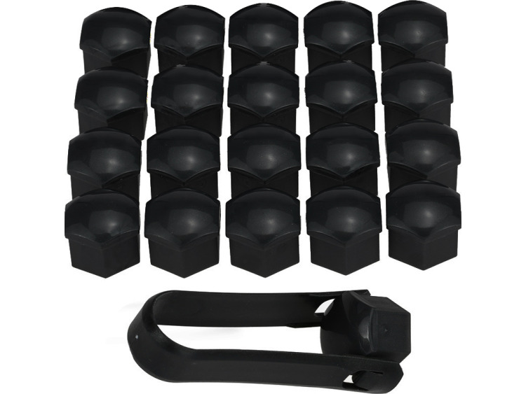 Radschraubenkappen 19mm schwarz