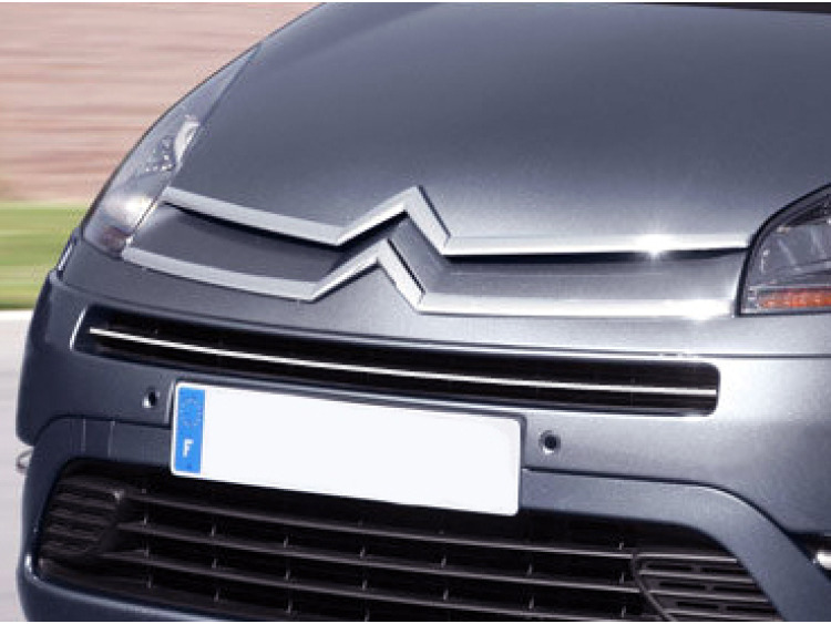 Zier-Chromleiste f&uuml;r K&uuml;hlergrill-Oberteil Citro&euml;n C4 Grand Picasso (06-13)