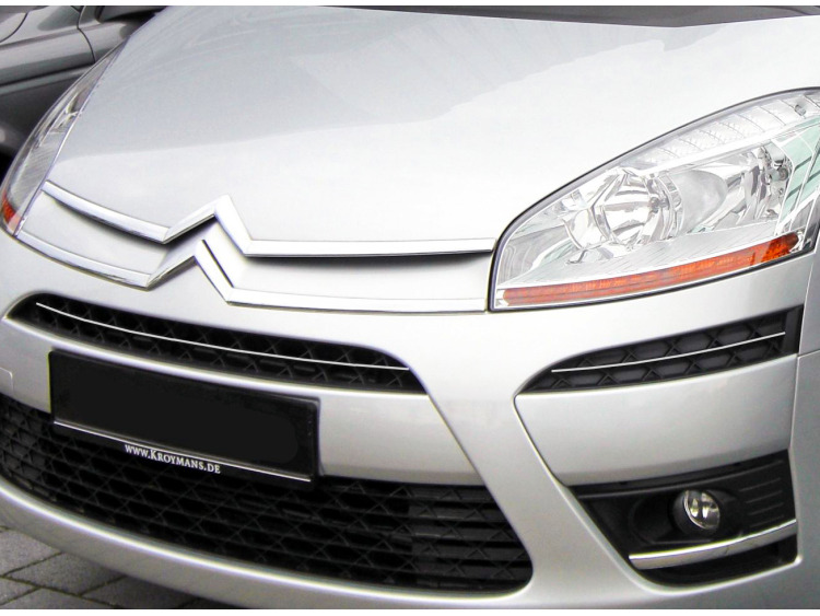 Zier-Chromleiste f&uuml;r K&uuml;hlergrill-Oberteil Citro&euml;n C4 Picasso (07-12)