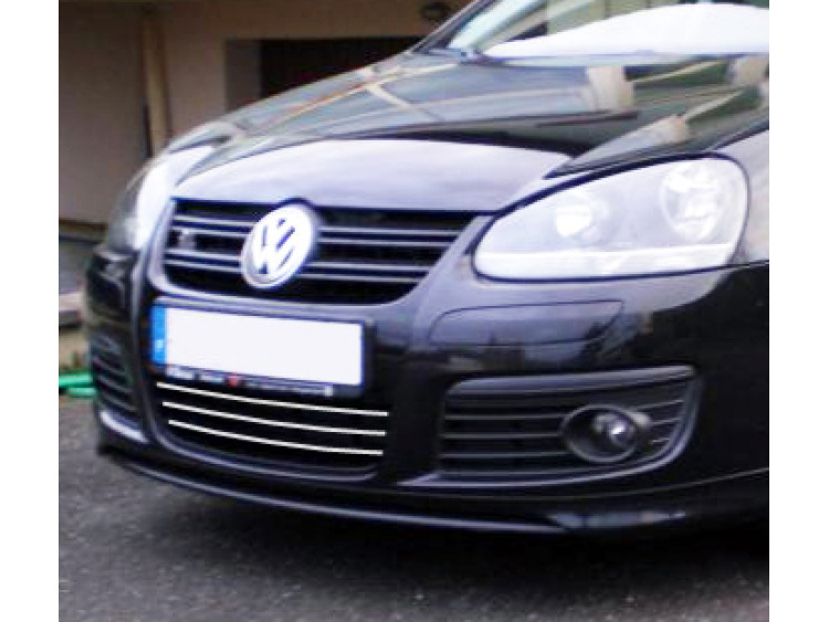 Zier-Chromleiste f&uuml;r K&uuml;hlergrill-Unterteil VW Golf 5 GT TDI