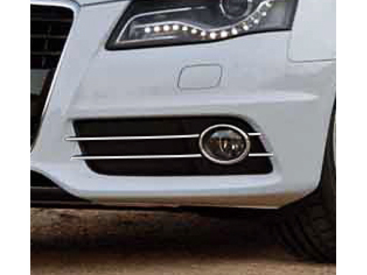 Zier-Chromleiste f&uuml;r Nebelscheinwerfer Audi A4 s&eacute;rie 3 07-11 & Audi A4 s&eacute;rie 3 avant 08-11