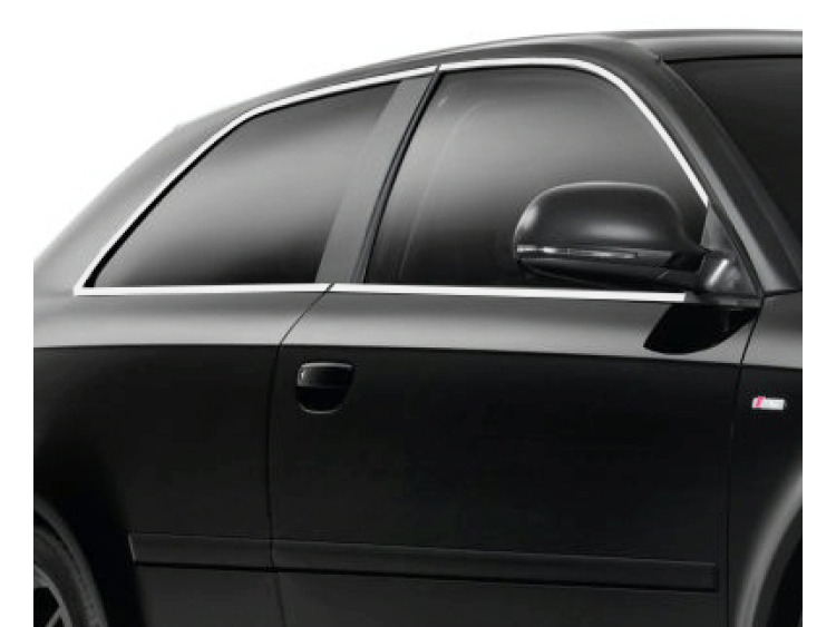 Zier-Chromleiste f&uuml;r seitliche Autofensterkonturen Audi A3 s&eacute;rie 1 96-00/S&eacute;rie 1 Phase 2 00-03/s&eacute;rie