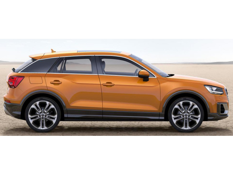 Zier-Chromleiste f&uuml;r seitliche Autofensterkonturen Audi Q2