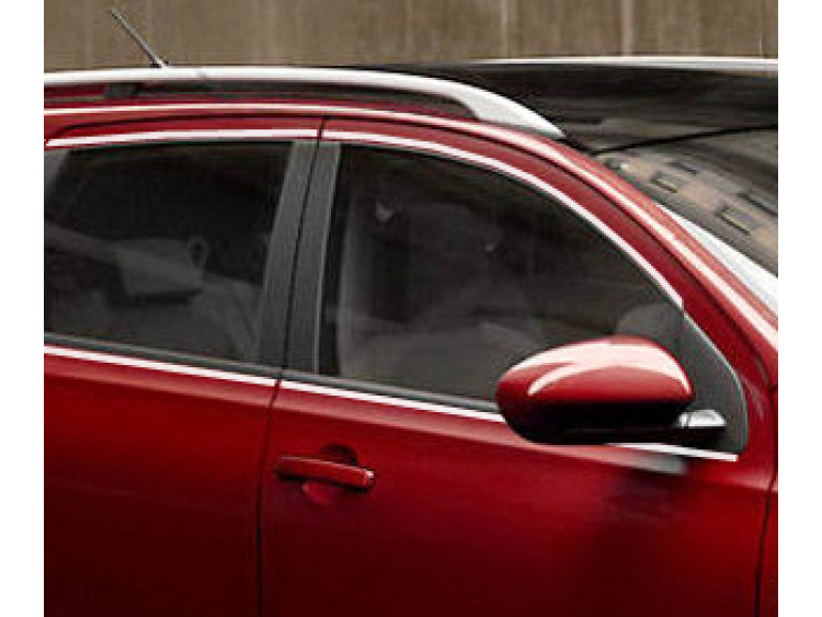 Zier-Chromleiste f&uuml;r seitliche Autofensterkonturen Nissan Qashqai +2 08-10 Nissan Qashqai +2 phase 2 10-14 Nissan Qashqai +2 phase 3 Nissan Qashqai 07-10 Nissan Qashqai phase 2 10-14 Nissan Qashqai phase 3
