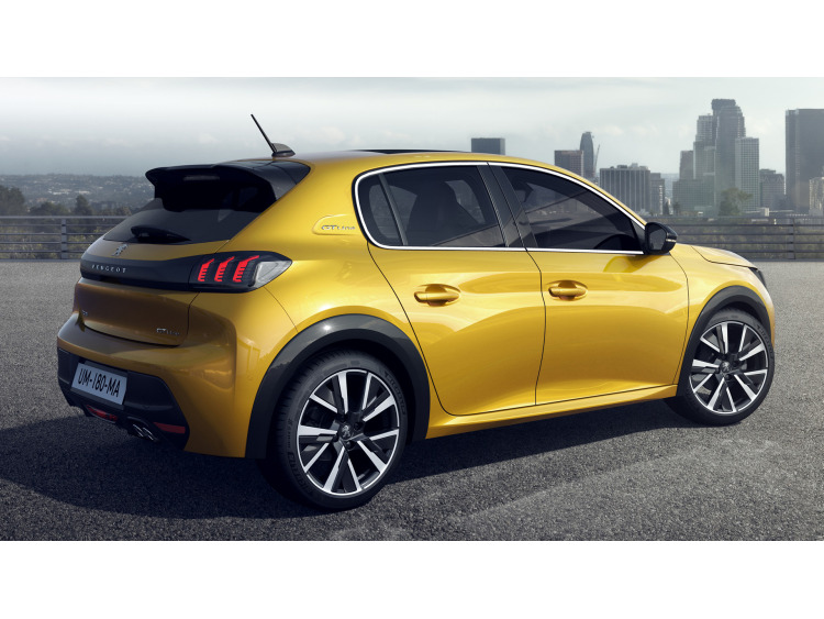 Zier-Chromleiste f&uuml;r seitliche Autofensterkonturen Peugeot 208 II 19-26